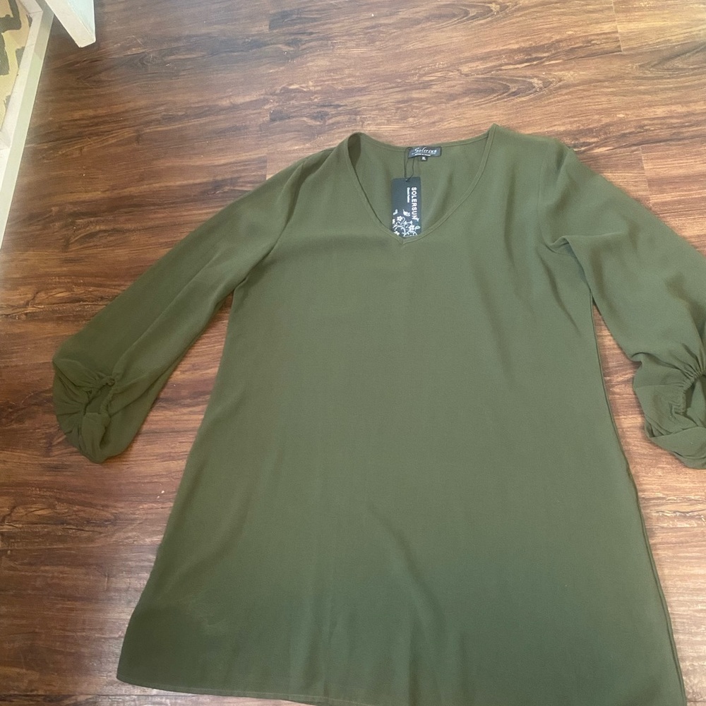 Brand new with tags, green blouse, size XL